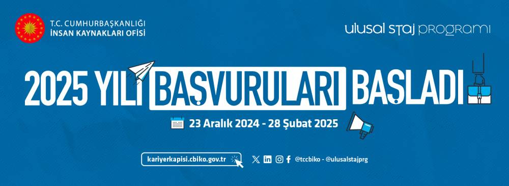 2025 YILI ULUSAL STAJ PROGRAMI